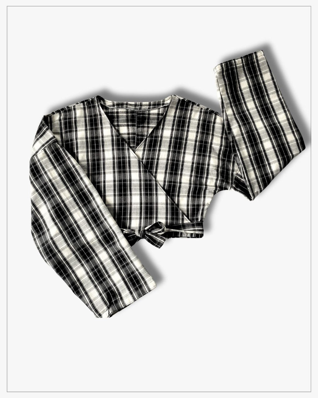 Self-Acceptance Wrap Shirt & Wool Pants