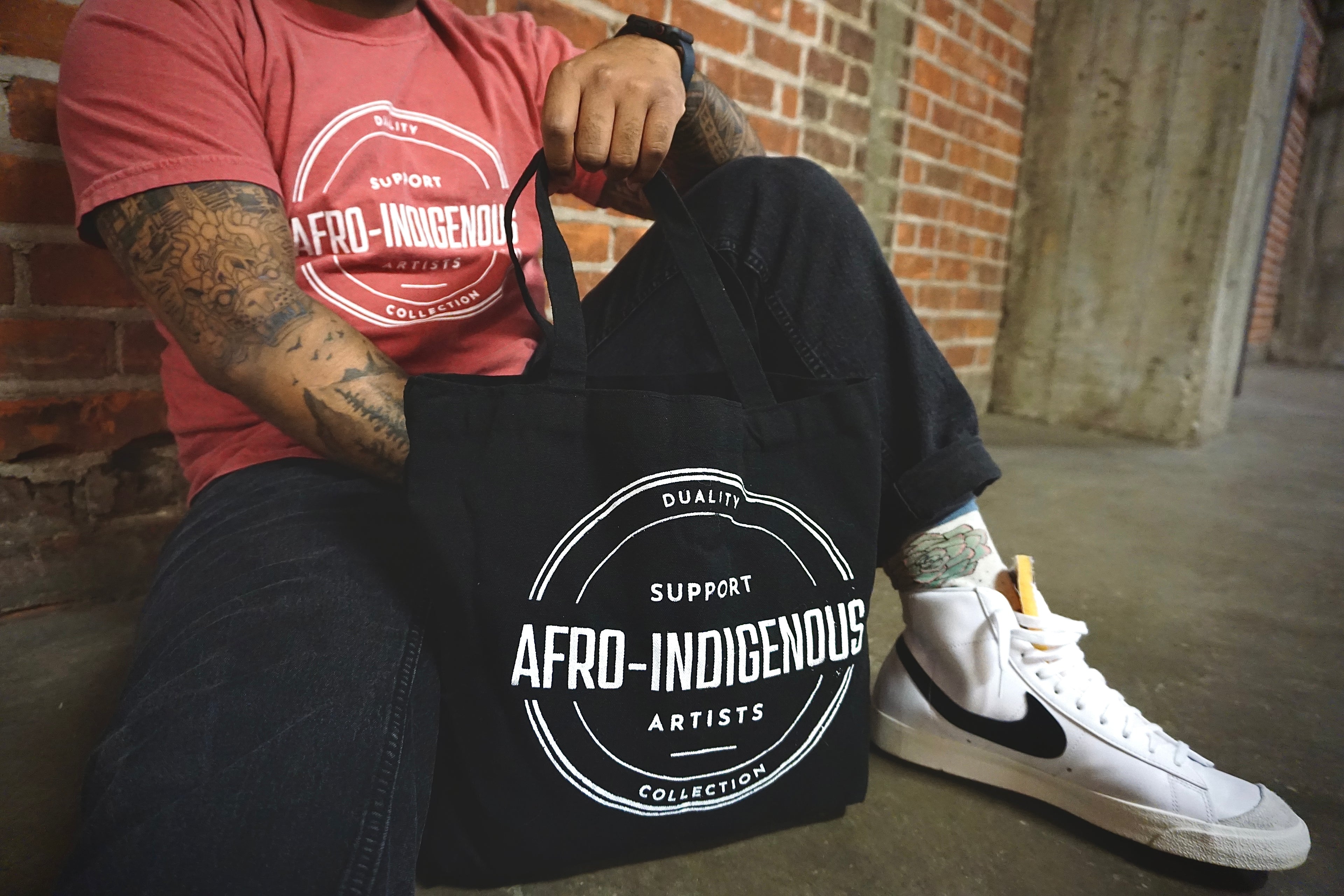 Support Afro-Indigenous Artist Tote Bag