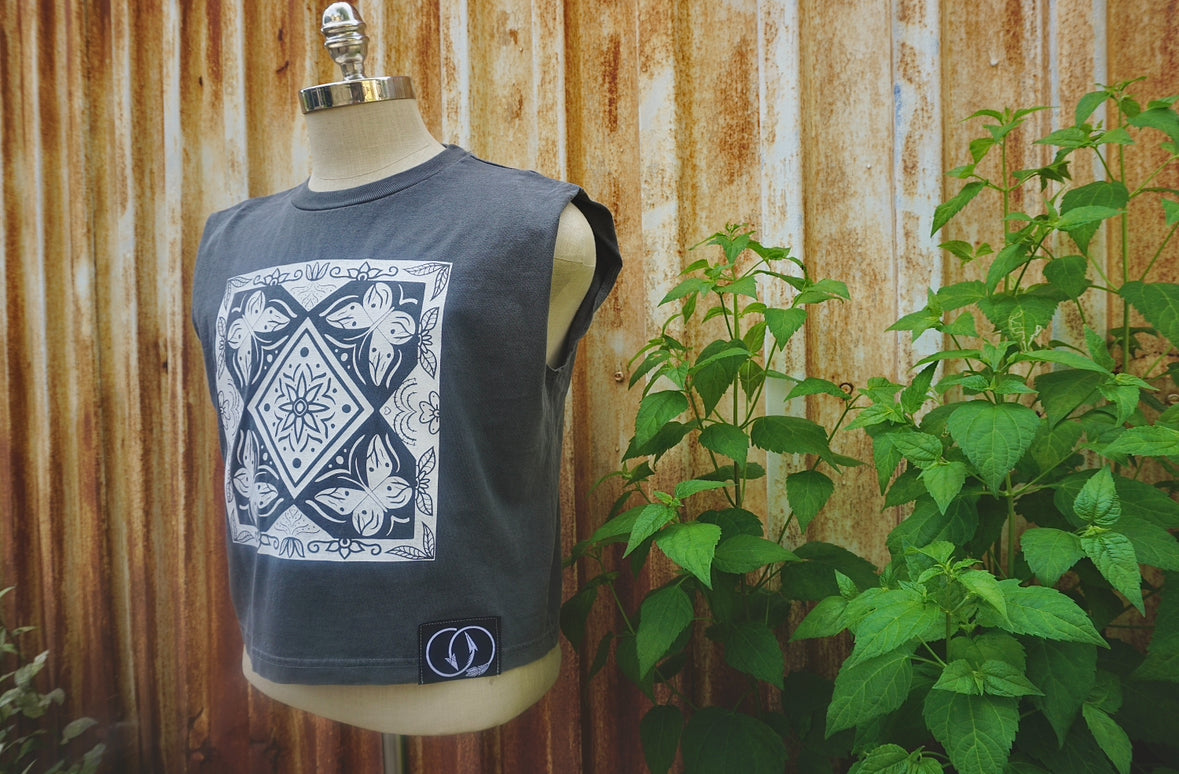 Butterfly Bandana Muscle Tank Top